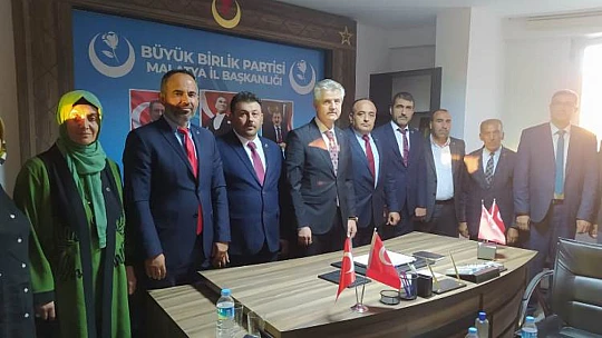 Büyük Birlik Partisi Genel Merkezden Malatya'ya Özel İlgi