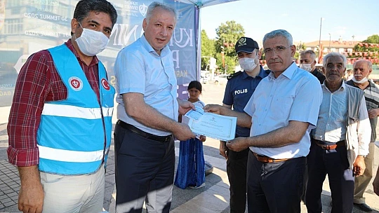 Başkan Güder, Tdv'ye Kurban Bağışında Bulundu