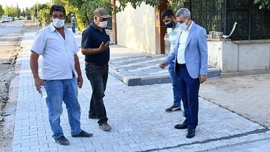 Başkan Çınar, Yakınca Mahallesinde Yol Çalışmasın İnceledi