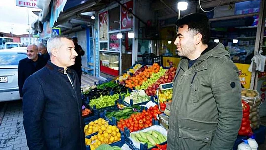 Başkan Çınar, İlçedeki Esnafları İşyerlerinde Ziyaret Edip Taleplerini Dinledi