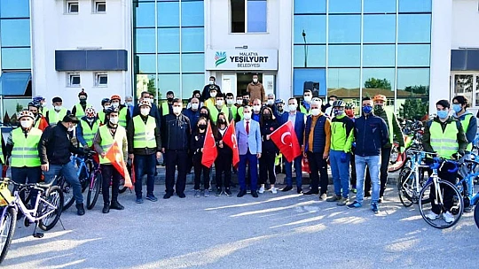 Yeşilyurt'ta 10 Kasım Atatürk'ü Anma Günü Nedeniyle Bisiklet Turu Düzenlendi
