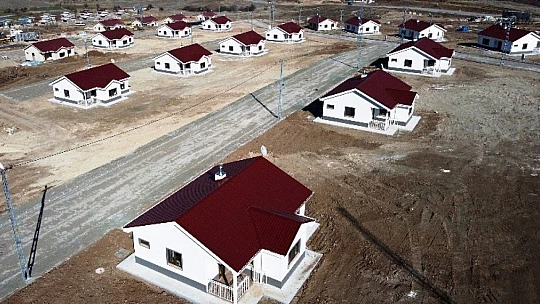 Bulutlu'daki Evlerin Geçici Kabulü Yapıldı