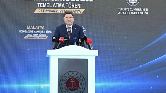 Adalet Bakanı Yılmaz Tunç Malatya Bölge Adliye Mahkemesi Temel Atma Törenine Katıldı