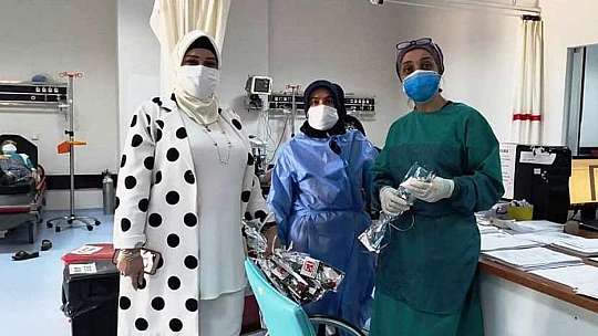 Başkan Alpaslan, Sağlık Çalışanlarımızı Destekliyoruz