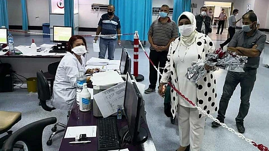 Başkan Alpaslan, Sağlık Çalışanlarımızı Destekliyoruz
