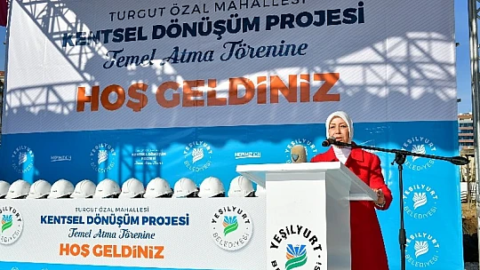 Turgut Özal Mahallesi Kentsel Dönüşüm Proje Alanında Temel Atma Töreni Yapıldı