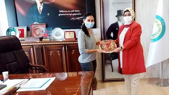 Başkan Alpaslan'dan Kaymakam Sinem Güher Buyuknalçacı'ya Ziyaret