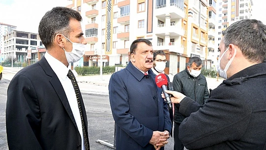 Başkan Gürkan Filistin Caddesi'nde Yapılan Çalışmaları İnceledi