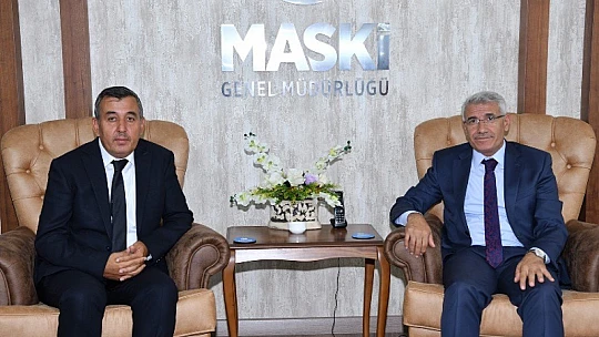 Başkan Güder'den, MASKİ Genel Müdürü Mert'e Ziyaret