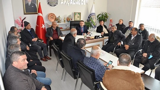 AKÇADAĞDER 2. İstişare Toplantısı Muhtarlarla Gerçekleştirildi