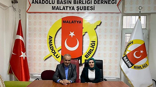 Türkiye İttifak Partisi Akçadağ İlçe Başkanı Mercan Cengiz'den Anadolu Basın Birliğine Ziyaret