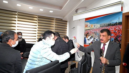 Öğretmenlerden Başkan Gürkan'a Ziyaret