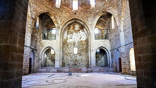 Başkan Gürkan, Taşhoron Kilisesi'nde İncelemelerde Bulundu