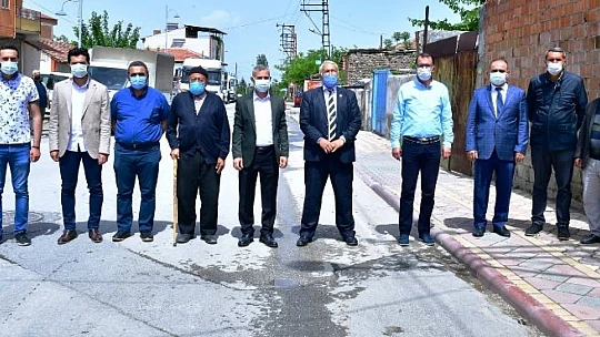 Başkan Çınar, Melekbaba Mahallesindeki Çalışmaları Yerinde İnceledi