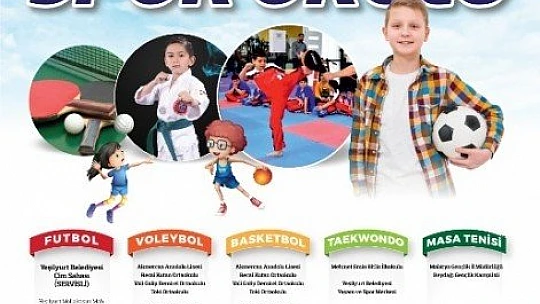 Yeşilyurt Belediyesi, 2.Yaz Spor Okullarını Sporseverlerle Buluşturacak