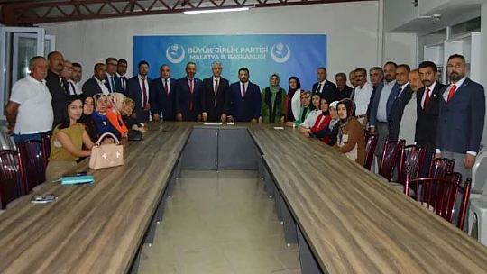 Büyük Birlik Partisi Genel Merkezden Malatya'ya Özel İlgi