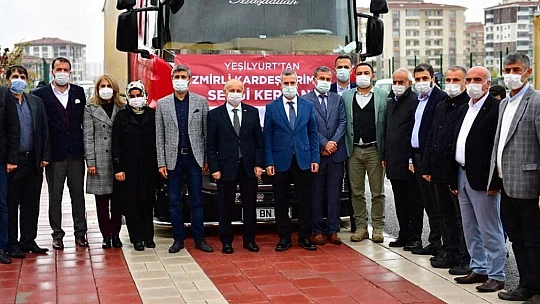 Yeşilyurt Belediyesi, 10 Ton Gıda ve 500 Battaniye'yi İzmir'e Gönderdi