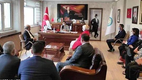 Başkan Alpaslan'dan Kaymakam Sinem Güher Buyuknalçacı'ya Ziyaret