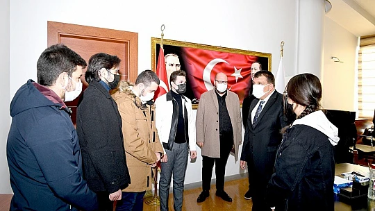 Öğretmenlerden Başkan Gürkan'a Ziyaret