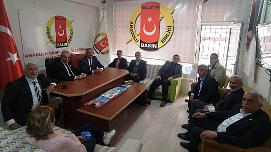Yeşilyurt Muhtarlar Derneğinden Anadolu Basın Birliğine Ziyaret