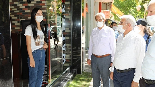 Başkan Güder'den Esnaflara Korona Virüs Denetimi