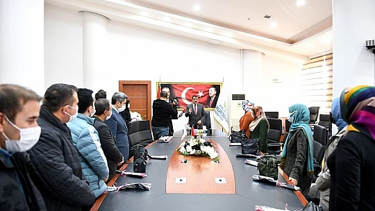 Öğretmenlerden Başkan Gürkan'a Ziyaret