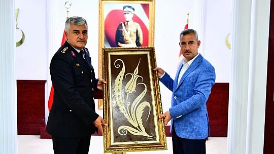 Başkan Çınar, İl Ve İlçe Jandarma Komutanlıklarını Ziyaret Etti