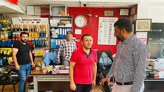 Başkan Samanlı, Niyazi Mısri Esnafını Ziyaret Etti