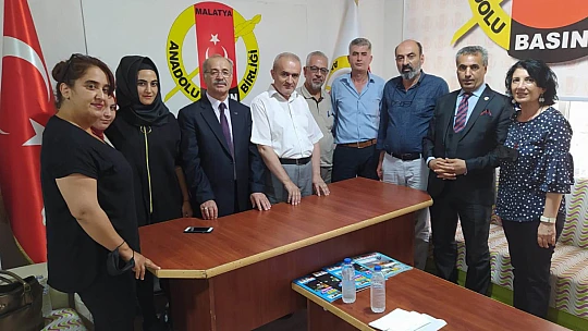 Millet Partisinden Anadolu Basın Birliği Malatya Şubesi'ne Ziyaret