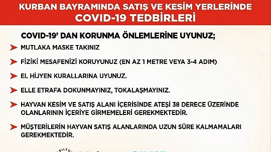 Yeşilyurt'ta Kurban Bayramı İçin Tedbirler Üst Seviyeye Çıkartıldı