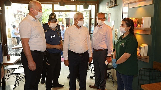 Başkan Güder'den Esnaflara Korona Virüs Denetimi