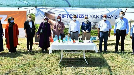 Çınar, Yeşilyurt Kadın Girişimi Ve İşletme Kooperatifi Üyelerini Sera Alanında Ağırladı
