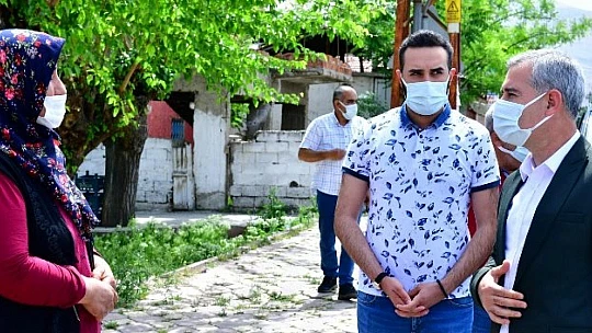 Başkan Çınar, Melekbaba Mahallesindeki Çalışmaları Yerinde İnceledi