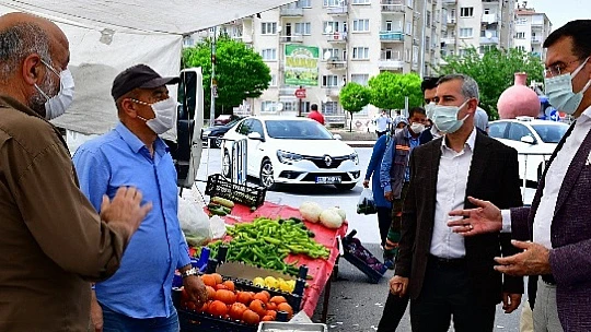 Milletvekili Tüfenkçi İle Başkan Çınar'dan Bostanbaşı Semt Pazarına Ziyaret