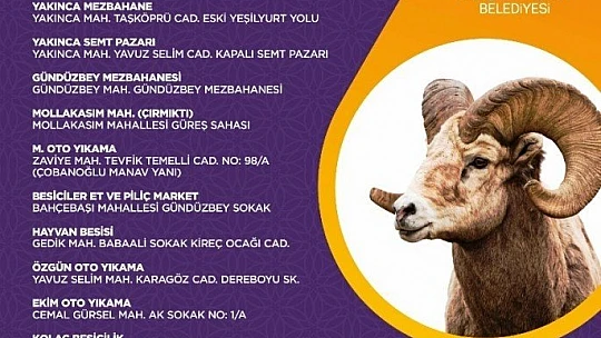 Yeşilyurt'ta Kurban Bayramı İçin Tedbirler Üst Seviyeye Çıkartıldı