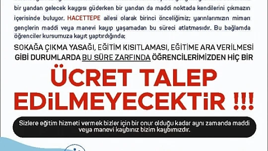 Hacettepe Kişisel Gelişim Kurs Merkezi Başarıdan Başarıya Koşuyor