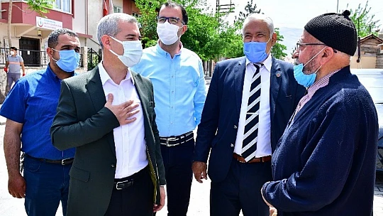 Başkan Çınar, Melekbaba Mahallesindeki Çalışmaları Yerinde İnceledi