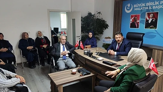 Vatanseverler Derneğinden Büyük Birlik Partisine Ziyaret