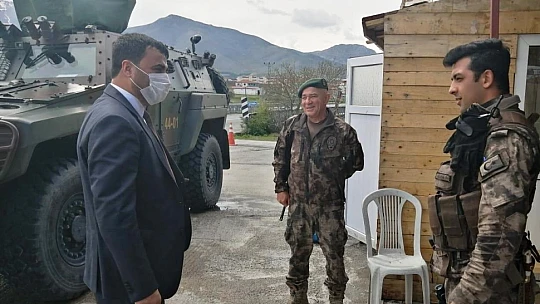 Başkan Samanlı, Polis Noktalarını Ziyaret Etti