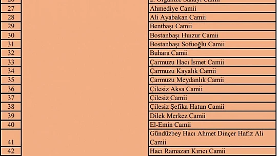 Camiler 29 Mayıs Cuma Tekrar İbadete Açılacak