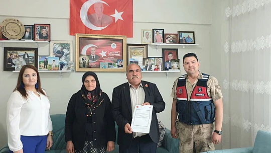 Gözükara, Şehit Ailesinden Jandarma Karakoluna Teşekkür Ziyareti