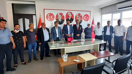 Şehit Yakınları ve Gazilerden MHP İl Başkanı Samanlı'ya ziyaret