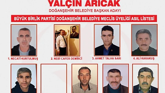 Arıcak, Doğanşehir'i Birlikte Ayağa Kaldıracağız