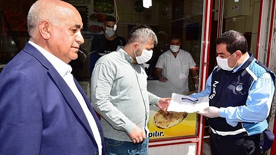 Malatya Büyükşehir Belediyesi'nden Fırıncılara Maske Dağıtımı