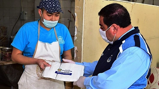 Malatya Büyükşehir Belediyesi'nden Fırıncılara Maske Dağıtımı