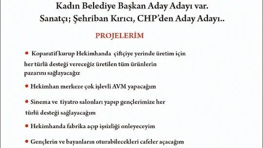 Hekimhan'da Yerel Seçimlerde Bir İlk..