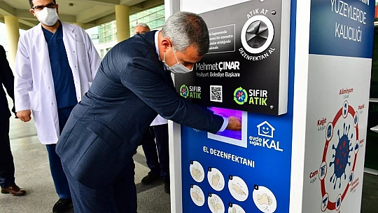 Yeşilyurt Belediyesi Hijyenmatik Makinesini Hizmete Sundu