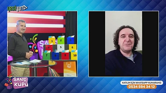 Başkan Çınar, Yeşilyurt Tv'de Yayınlanan 'Şans Küpü' Yarışmasını Sundu 