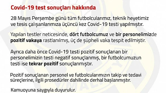 Yeni Malatyaspor'da Koronavirüs Şoku Yaşanıyor
