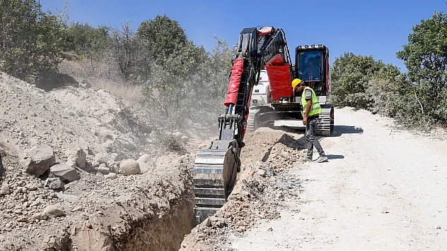 1.100 Metrelik Kanalizasyon Hattı Hizmete Alındı